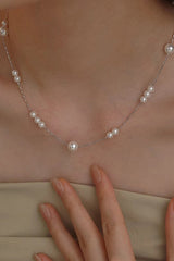 Vintage Pearl Beaded Stackable Elegant Necklace