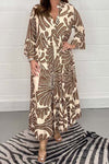 Budding Beauty Printed Swing Loose Maxi Dress