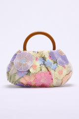 Elegant Floral Embroidered Handbag