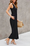 Daphne Pocketed Elastic Waist Wide Leg Jumpsuit