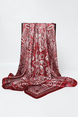 Unique Printed Retro Square Silk Scarf