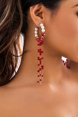 Halloween Gothic Blood Drop Pearl Necklace