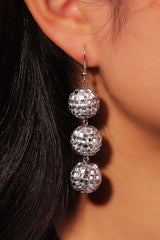 Fashionable Super Sparkly Disco Ball Earrings