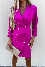 Believe In You Button Blazer Midi Dress