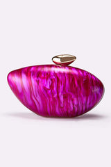 Minimalist Acrylic Bullet-Shaped Handbag