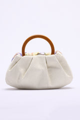 Elegant Floral Embroidered Handbag