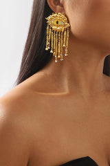 Vintage Evil Eye Tassel Earrings