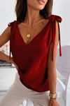 About Jane Tie V-Neck Tank Top