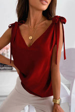 About Jane Tie V-Neck Tank Top