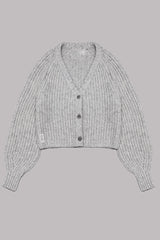 Falling for You Knit Button Up Relaxed Cardigan